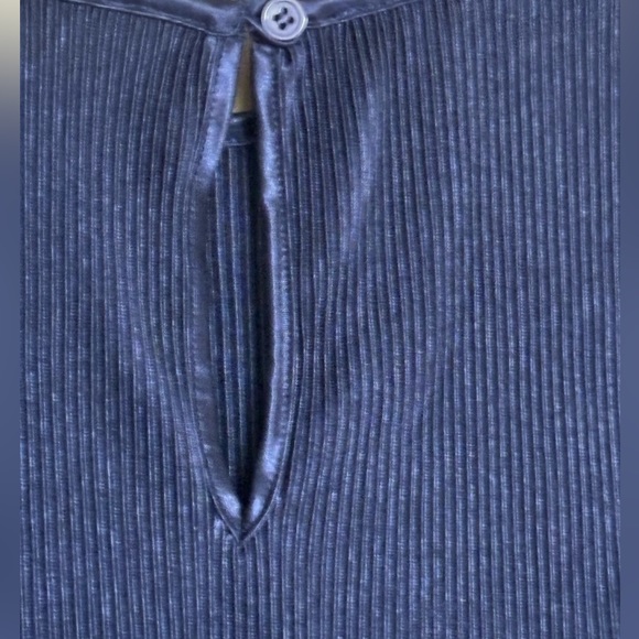 Pleione Navy Pleated Top - Picture 7 of 7